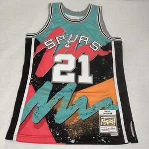 Mitchell & Ness San Antonio Spurs Tim Duncan Jersey